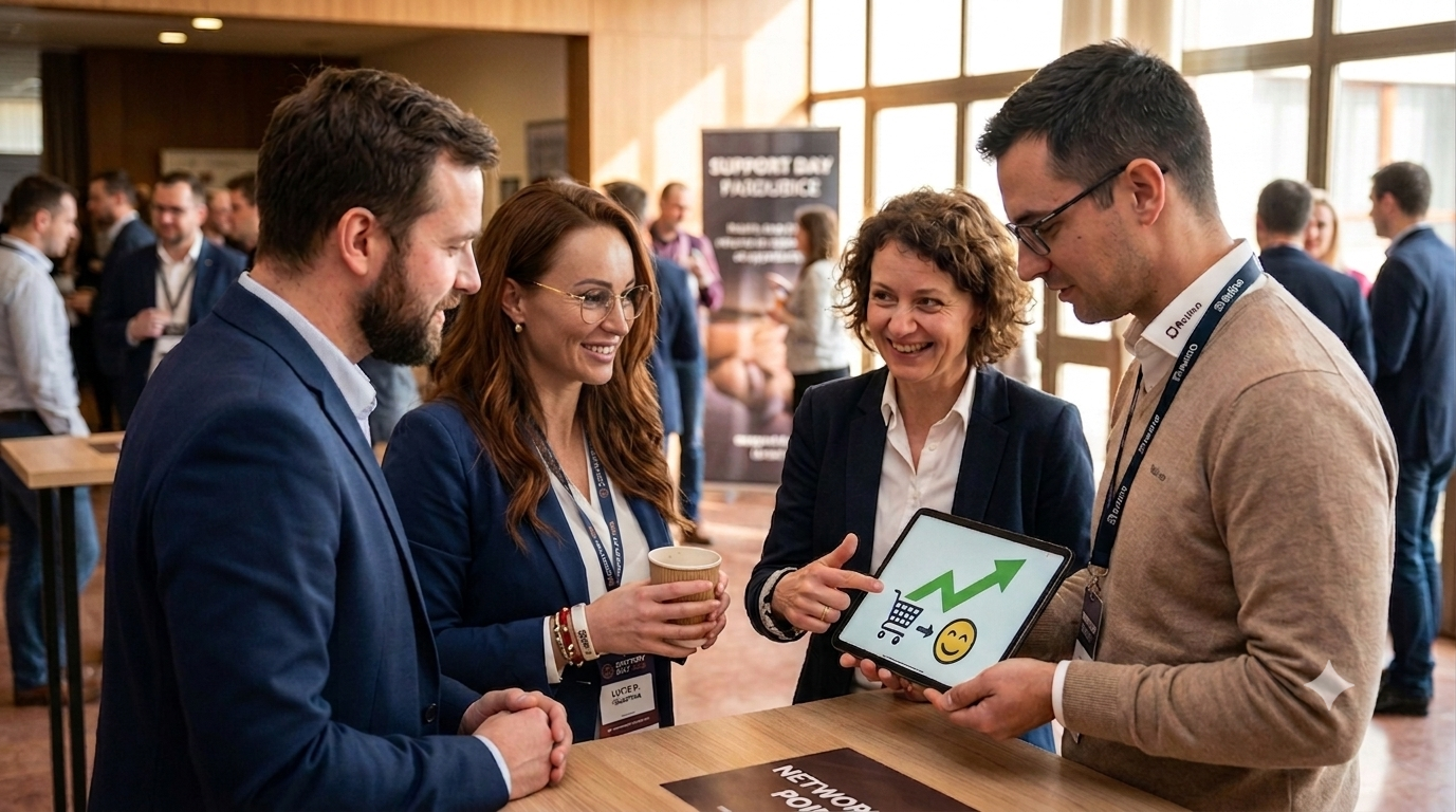 Přednáška o zákaznické péči a networking na konferenci Support Day