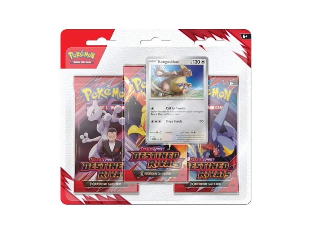 pokemon scarlet and violet destined rivals 3 pack blister kangaskhan