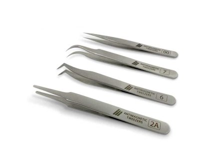 100 anti magnetic quartz tweezers set