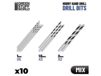 set of 10 drill bits
