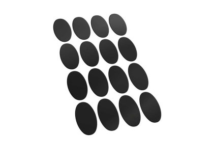 oval magnetic sheet self adhesive 60x35mm