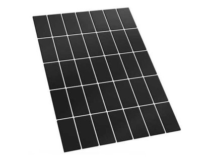 rectangular magnetic sheet self adhesive 25x50mm
