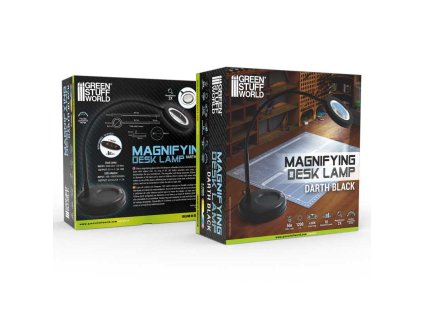 magnifying desk lamp darth black