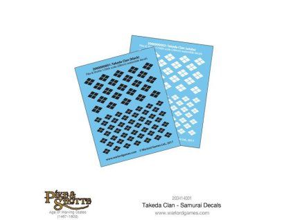203414001 Takeda Clan Decal Sheet