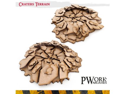 craters terrain mdf terrain scenery