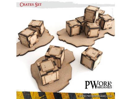mdf terrain scenery crates set