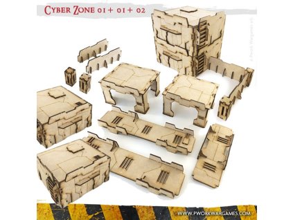cyber zone 010102 mdf terrain scenery
