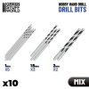 set of 10 drill bits