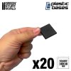 black plastic bases square 30 mm (2)