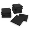 black plastic bases square 30 mm