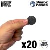 plastic bases round 285mm black (2)