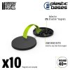 plastic bases round 40 mm black (2)
