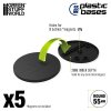 plastic bases round 55 mm black (2)