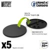 plastic bases round 60 mm black (2)