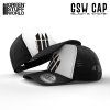 gsw white black square trucker cap (1)