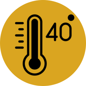 Lange und hervorragende Haltbarkeit von bis zu 10 Jahren bei Temperaturen bis zu 40°