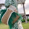 Emerald feather - plážová taška