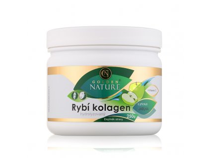 Golden Nature Rybí kolagen+Vitamin C - Jablko 250g