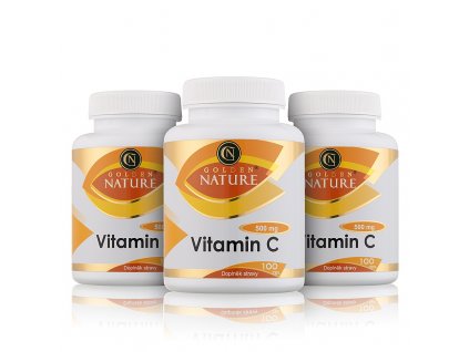 2+1 Golden Nature Vitamin C 500mg 300 cps.