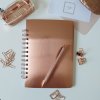 Tečkovaný zápisník Metalic Rose Gold