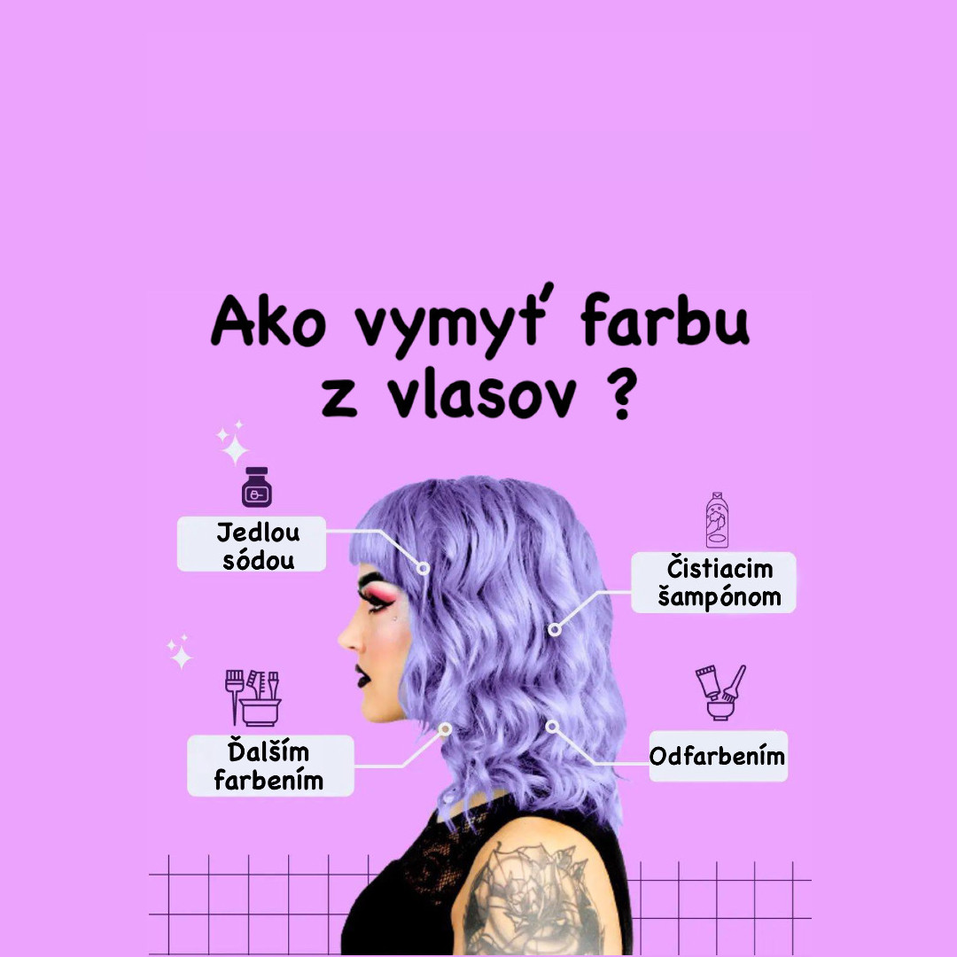 Ako vymyť farbu z vlasov