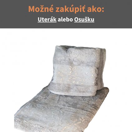 Bambusový uterák - osuška Sivá