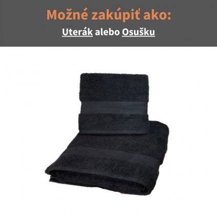 Froté uterák a osuška Čierna