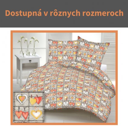 18 DeLuxe Srdcia oranžové