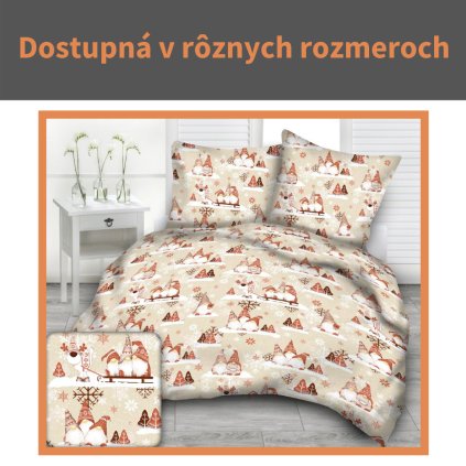 142 DeLuxe Vianočný škriatok hnedý