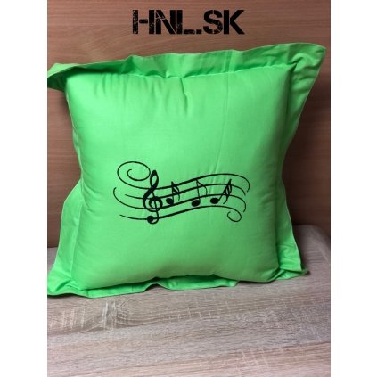 Antialergický vankúš 45x45 cm Music - zelený