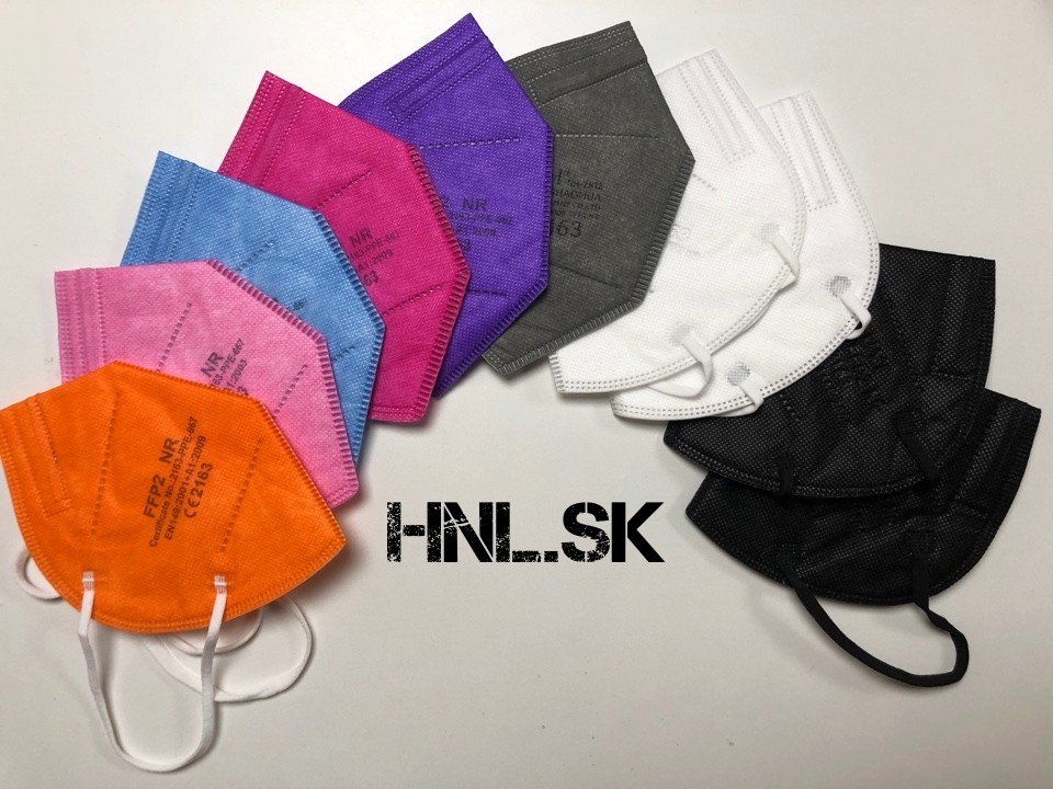 H&L Respirátor FFP2 Mix farieb - 10ks