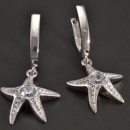 Náušnice bílé zlato hvězdice č. 1