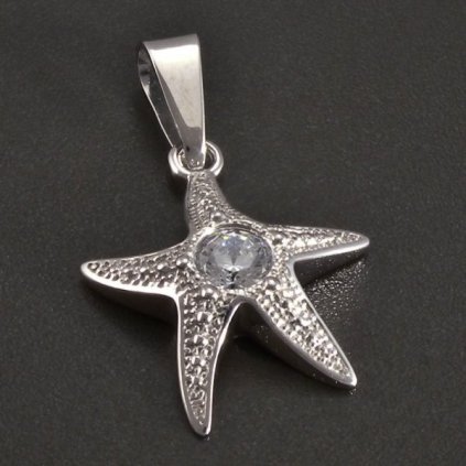 Přívěsek z bílého zlata hvězdice č. 1