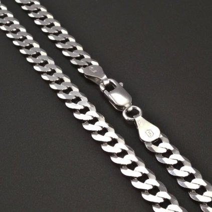 Stříbrný řetízek pancr 5,4 mm č. 1