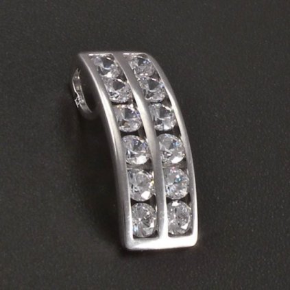 Stříbrný přívěs dvouřadý č. 1