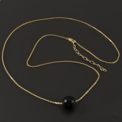 Zlatý náhrdelník broušený Onyx