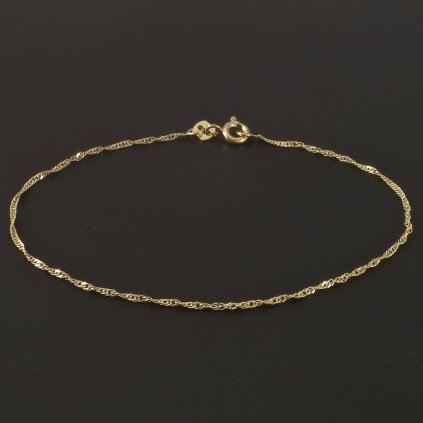 Zlatý třpytivý náramek lambáda