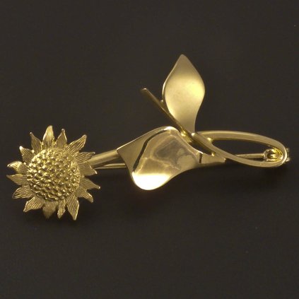 Zlatá brož malá slunečnice