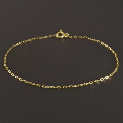 Zlatý náramek ankr broušený