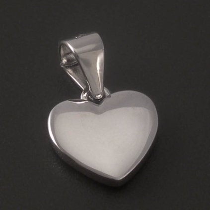 Celostříbrný přívěsek srdíčko