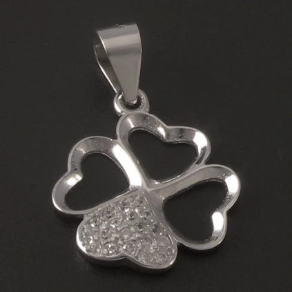 Prořezávaný čtyřlístek se zirkony