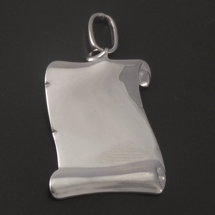 Stříbrný přívěsek pergamen