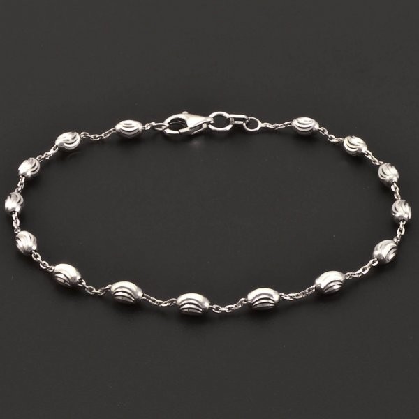 Goldpoint Stříbrný náramek s ozdobami Váha: 2.27 g, Délka: 18 cm