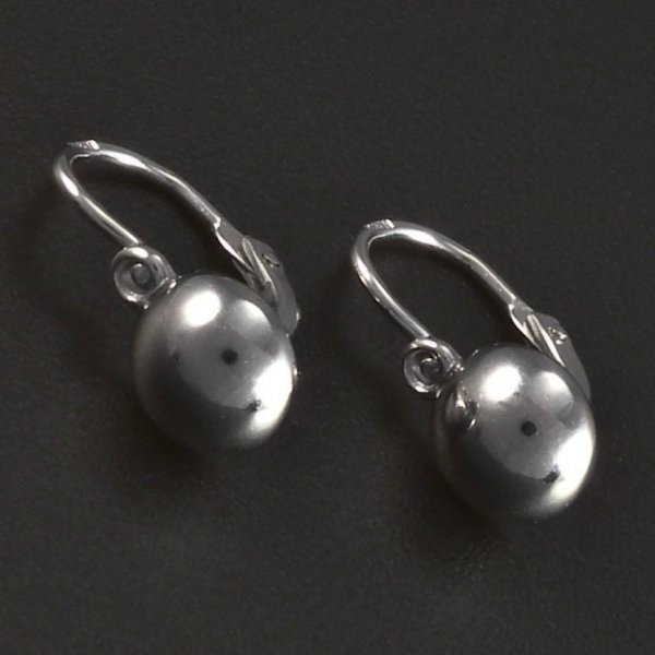 Goldpoint Dětské náušnice stříbro půlkulová ozdoba Varianta: stříbrné náušnice