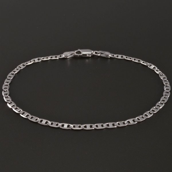 Goldpoint Stříbrný náramek rhodiovaný Váha: 2.05 g, Délka: 18 cm