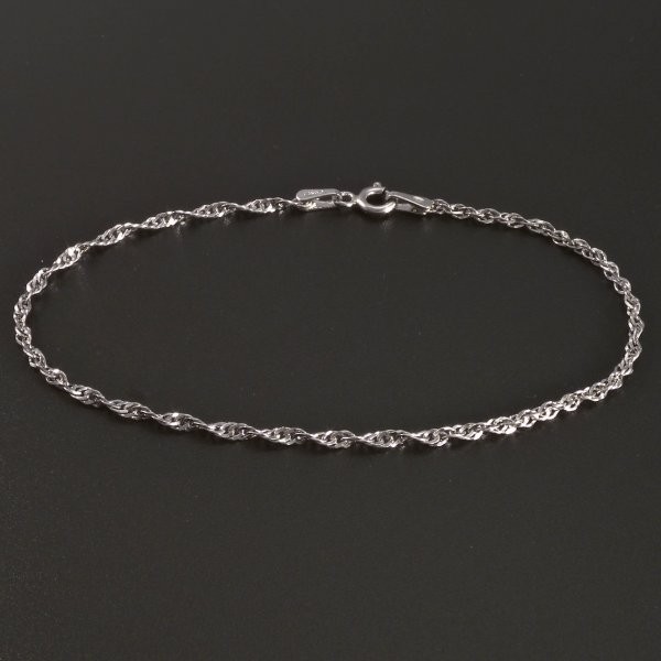 Goldpoint Lambáda stříbrný náramek Váha: 1.15 g, Délka: 19 cm