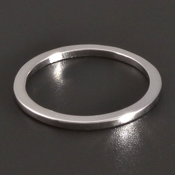 Goldpoint Stříbrný prsten hladký kroužek Velikost: 50