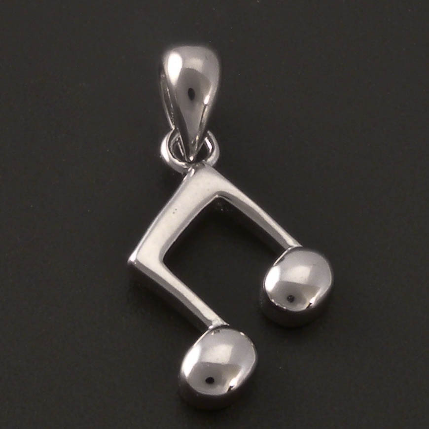 Goldpoint Stříbrný lesklý přívěsek nota Varianta: stříbrný přívěs