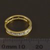 Zlaté kruhy se zirkony průměr 17 mm6068 č. 3