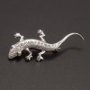 Stříbrná brož ještěrka 6843 č. 1